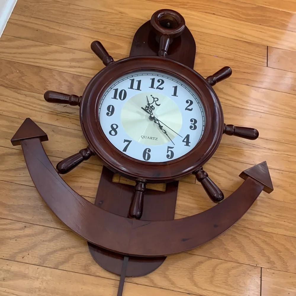 Sailor’s Ship Wheel Clock